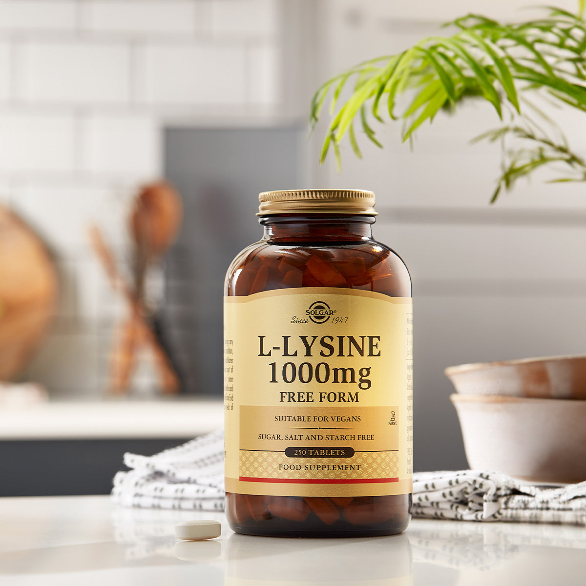 Solgar L-lysine | 100 Tabl. fra Solgar på Mecindo.dk