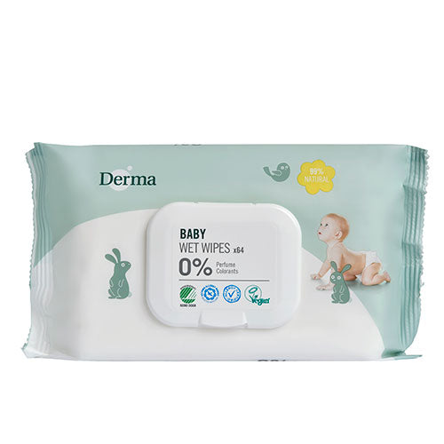 Derma Eco Baby Vådserviet 64 Stk. fra Derma på Mecindo.dk