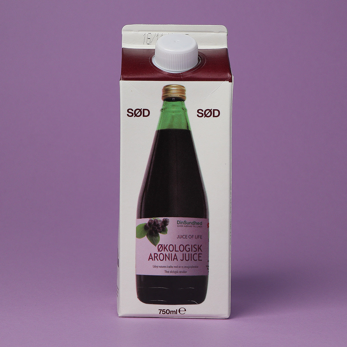 Livets frugt saft Aronia Saft, M. Rørsukker Økologisk | 750 ml fra Livets frugt saft på Mecindo.dk