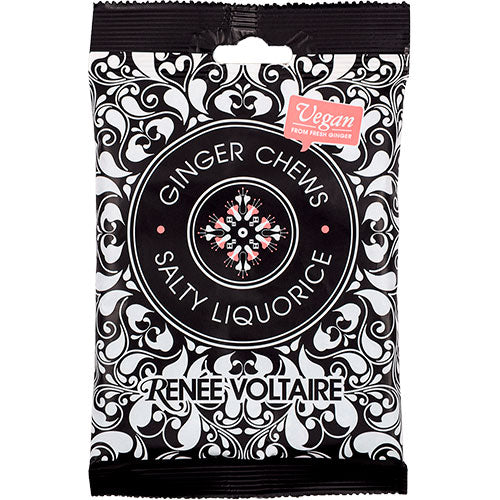 Renée Voltaire Ginger Chews Saltlakrids | 84 g fra Renée Voltaire på Mecindo.dk