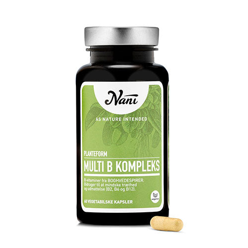 Nani Multi B-vitamin | 60 kapsler fra Nani på Mecindo.dk