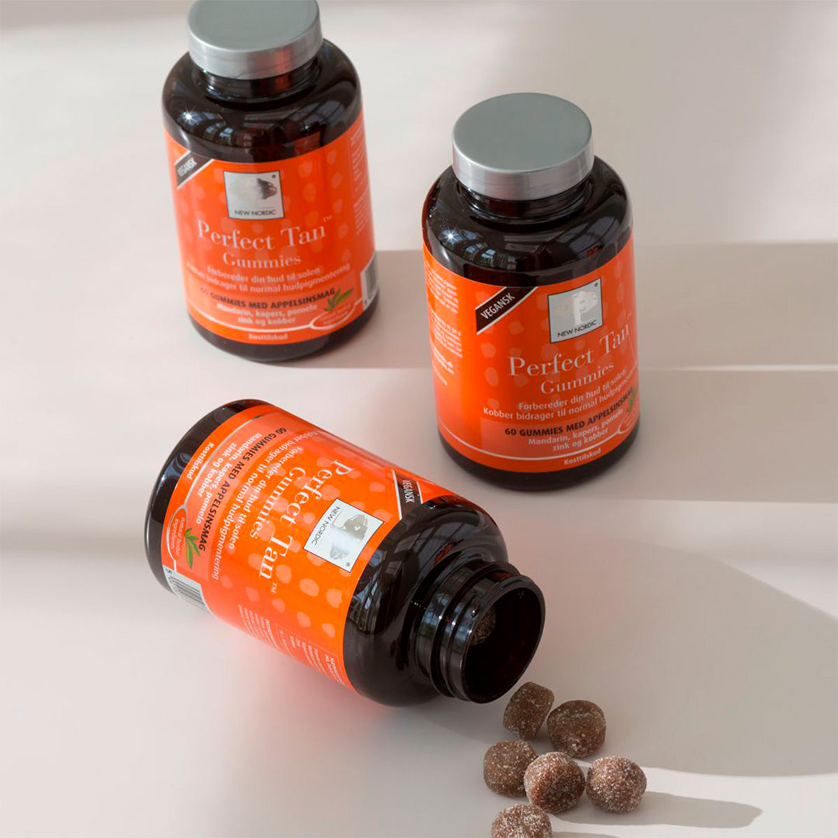 New Nordic Perfect Tan Gummies | 60 gummies fra New Nordic på Mecindo.dk