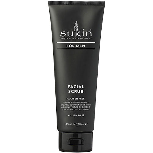 Sukin Men Facial Scrub | 125 ml fra Sukin på Mecindo.dk