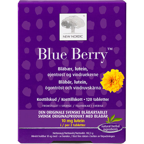 New Nordic Blue Berry | 120 Tabl. fra New Nordic på Mecindo.dk