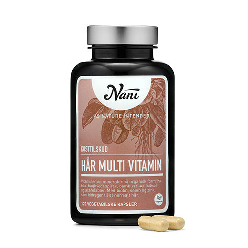Nani Hår Multivitamin | 120 kapsler fra Nani på Mecindo.dk