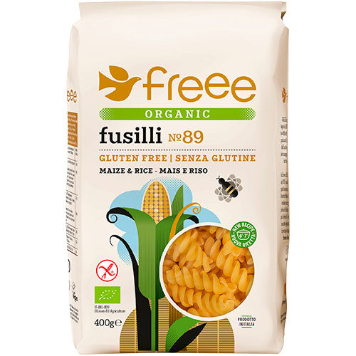 Doves Farm Organic Majs & Ris Fusilli Pasta Gl.fri Doves Økologisk | 500 g fra Doves Farm på Mecindo.dk