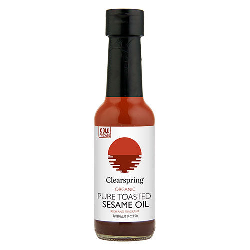 Clearspring Ristet Sesamolie Økologisk | 150 ml fra Clearspring på Mecindo.dk