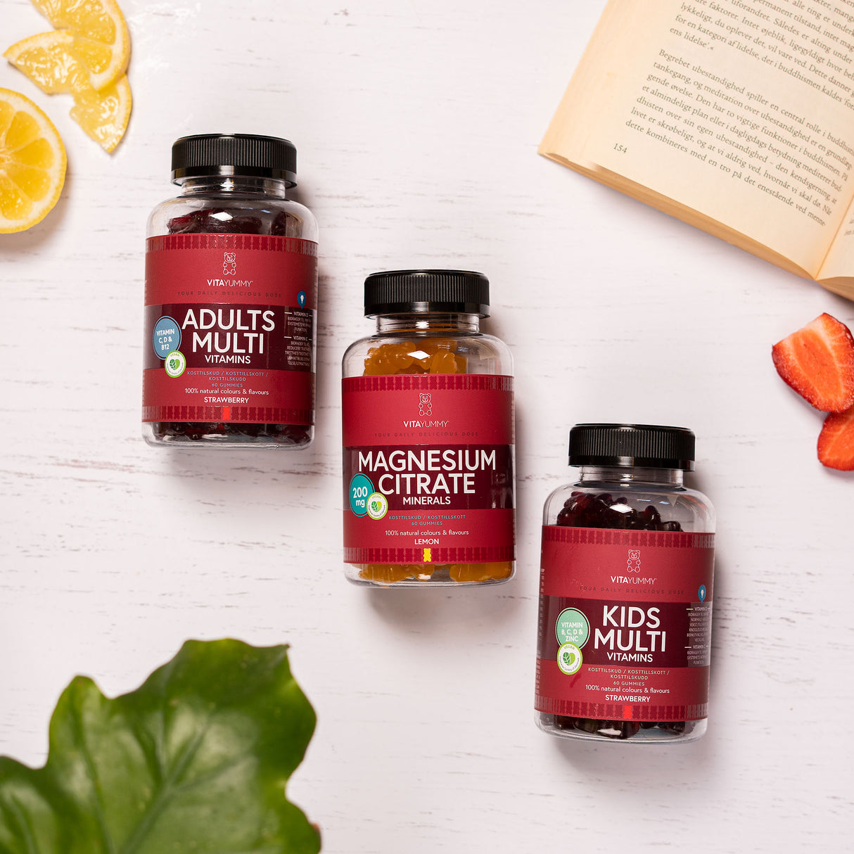 VitaYummy Magnesium Lemon | 60 vingummier fra VitaYummy på Mecindo.dk