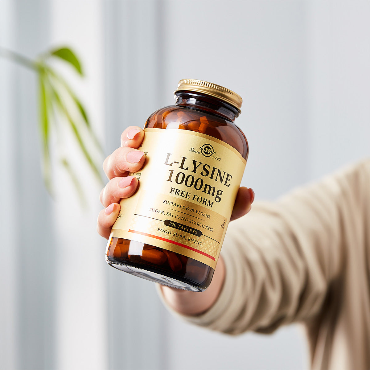 Solgar L-lysine | 100 Tabl. fra Solgar på Mecindo.dk