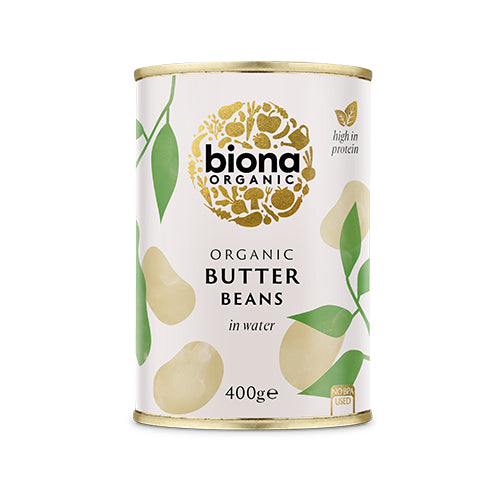 Biona Organic Butter Beans Økologisk | 400 gr fra Biona Organic på Mecindo.dk