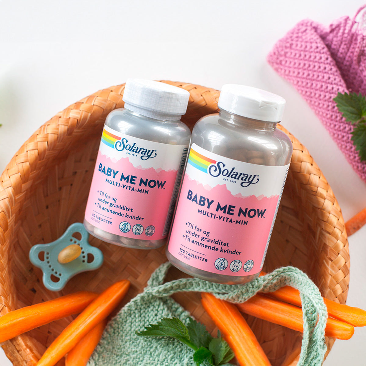 Solaray Baby-me-now Multi-vitamin | 150 Tabl. fra Solaray på Mecindo.dk