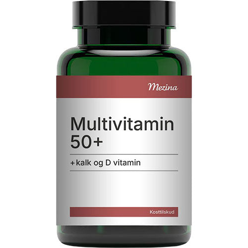 Mezina Multi 50+ Kalk og D vitamin | 180 TAB fra Mezina på Mecindo.dk