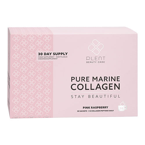 Plent Pure Marine Collagen Pink Raspberry fra Plent på Mecindo.dk