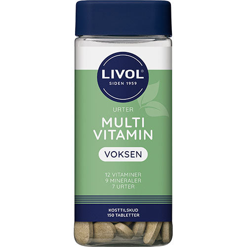 Livol Multivitamin M. Urter | 150 Tabl. fra Livol på Mecindo.dk