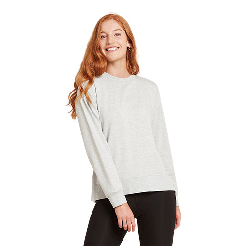 Boody Women´s Weekend Crew Pullover Grey Marl | Str. S fra Boody på Mecindo.dk