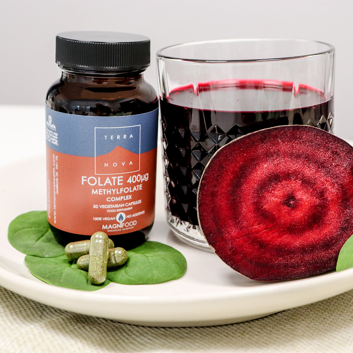 Terranova Folate 400µg | 50 kapsler fra Terranova på Mecindo.dk