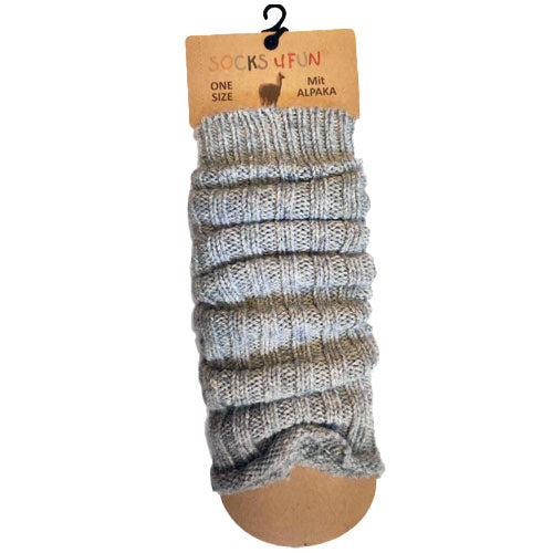 Benvarmere med Alpaka Uld - Grå fra Mecindo.dk på Mecindo.dk