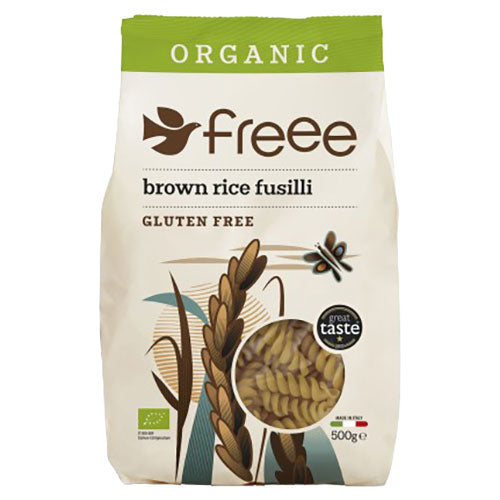 Doves Farm Organic Brun Ris Fusilli Skruer Gl. Fri Doves Økologisk | 500 gr fra Doves Farm på Mecindo.dk