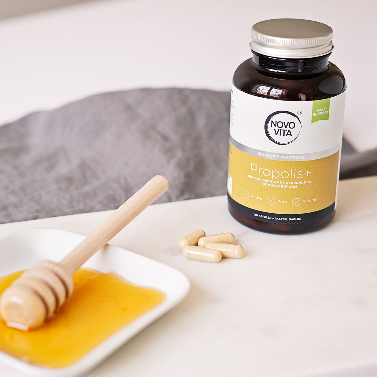 Novo Vita Propolis+ | 120 kapsler fra Novo Vita på Mecindo.dk