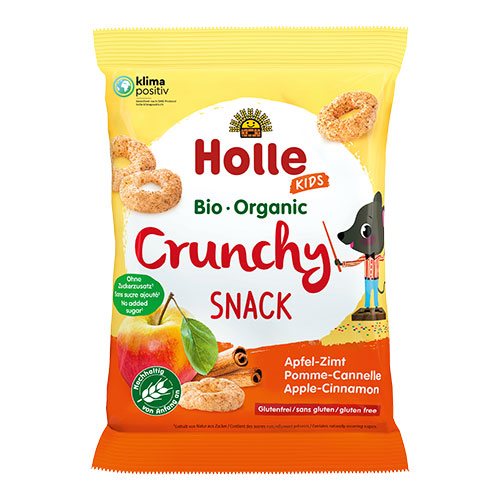 Holle Crunchy Snack Med Æble Og Kanel Økologisk | 25 gr fra Holle på Mecindo.dk