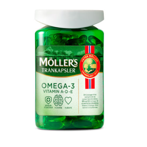 Möller's Tran Kapsler | 150 kapsler fra Möller's Tran på Mecindo.dk