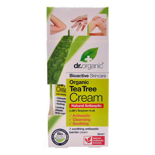 Dr. Organic Tea Tree Antiseptisk Cream | 50 ml fra Dr. Organic på Mecindo.dk