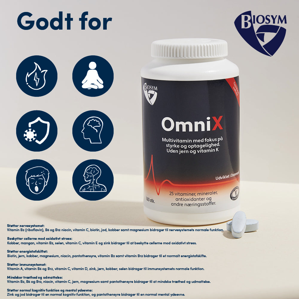 Biosym Omnix | 160 Tabl. fra Biosym på Mecindo.dk