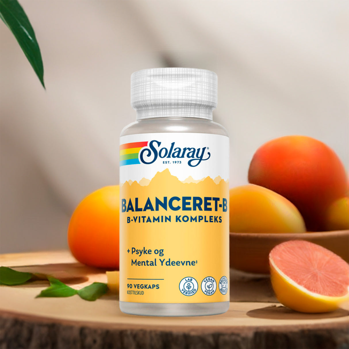 Solaray Balanceret-b | 90 kapsler fra Solaray på Mecindo.dk