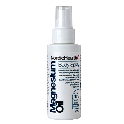 NordicHealth Magnesium Oil Body Spray | 100 ml fra NordicHealth på Mecindo.dk