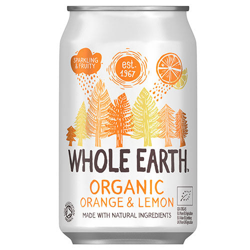 Whole Earth Appelsin/citron Sodavand Ø | 330 ml fra Whole Earth på Mecindo.dk