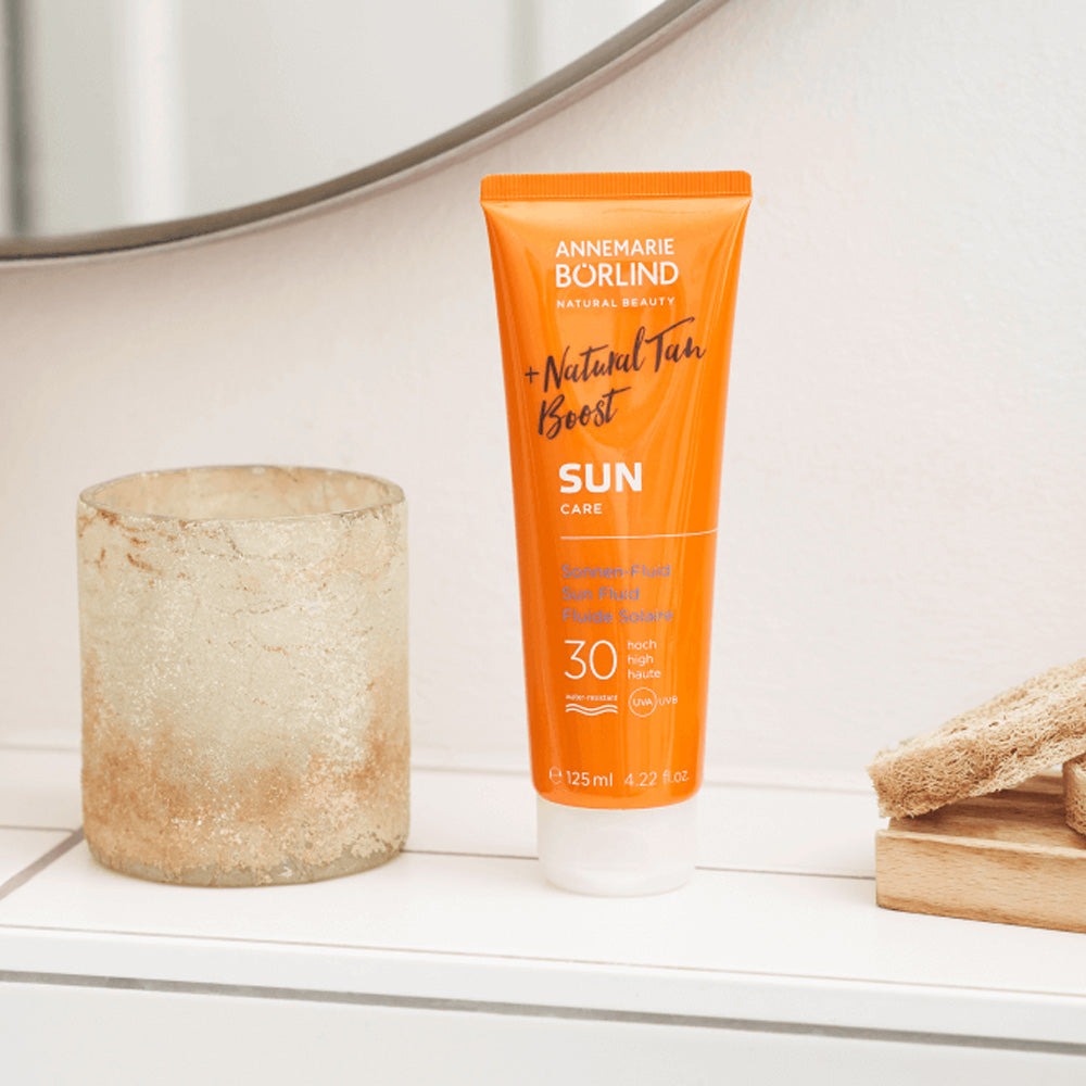 Annemarie Börlind Sun Care Sun Fluid Natural Tan Boost Spf30 | 125 ml fra Annemarie Börlind på Mecindo.dk