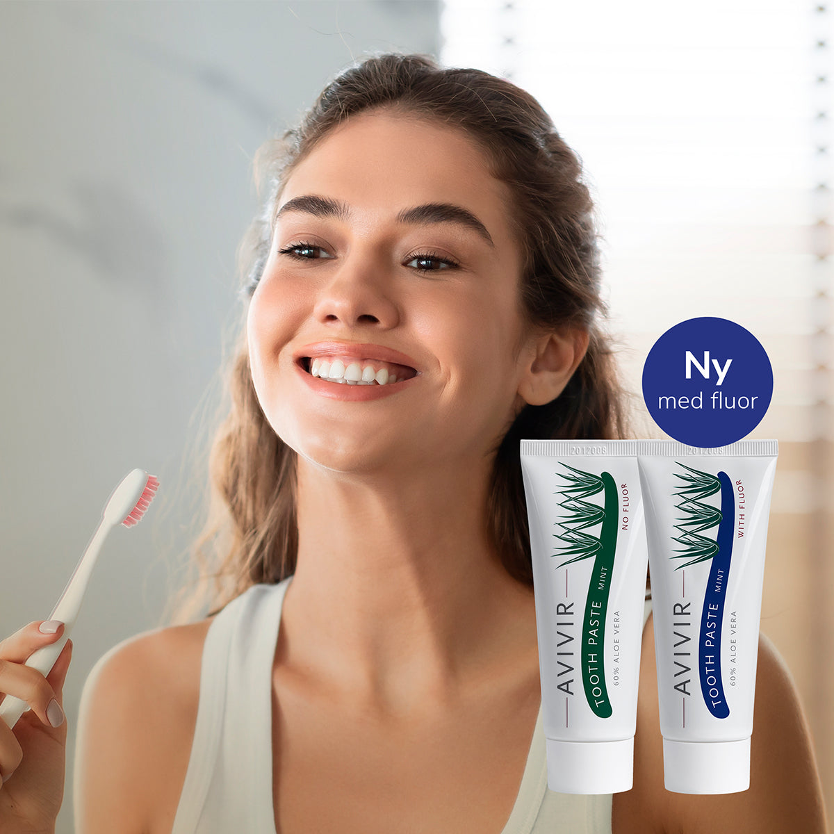 Avivir Aloe Vera Tandpasta 60% | 75 ml fra Avivir på Mecindo.dk