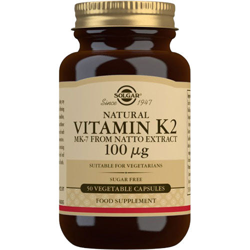 Solgar K2 Vitamin | 50 kapsler fra Solgar på Mecindo.dk