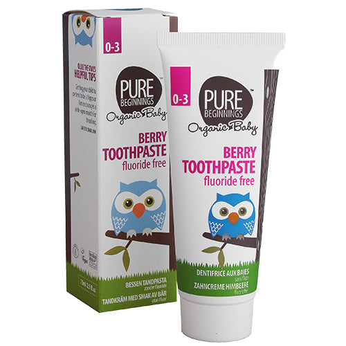 Pure Beginnings Berry Tandpasta 0-3 År | 75 ml fra Pure Beginnings på Mecindo.dk
