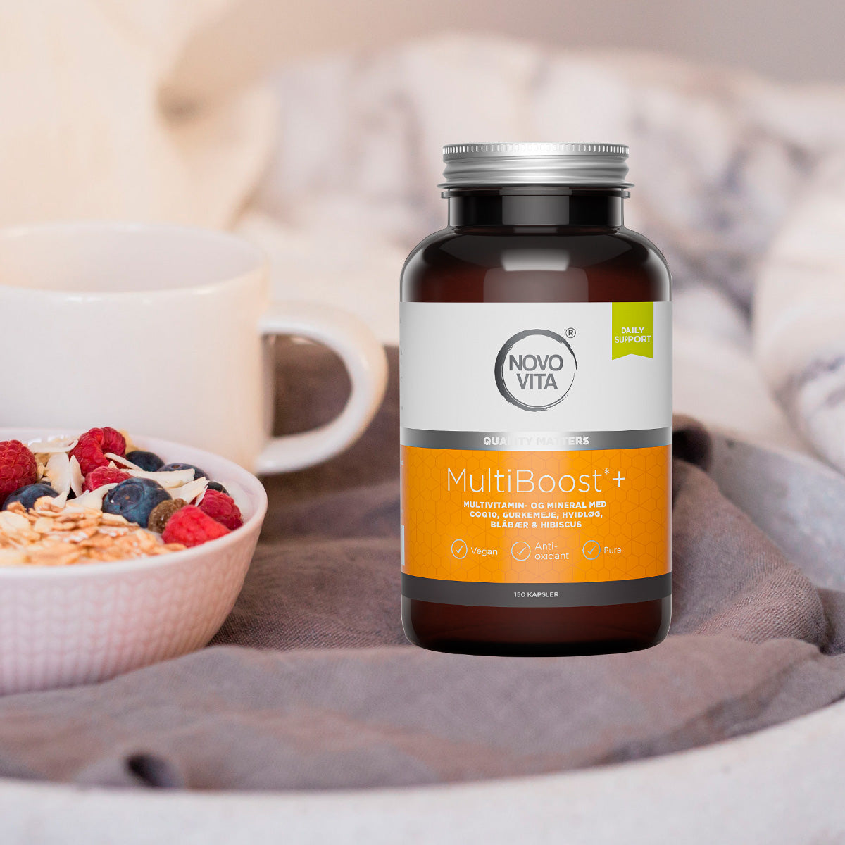 Novo Vita Multiboost+ | 150 kapsler fra Novo Vita på Mecindo.dk
