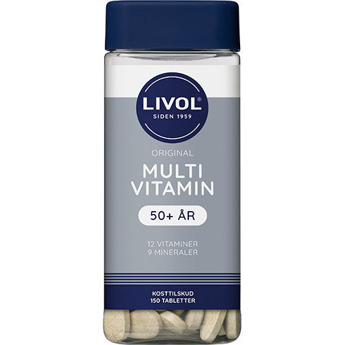 Livol Multivitamin 50+ | 150 Tabl. fra Livol på Mecindo.dk