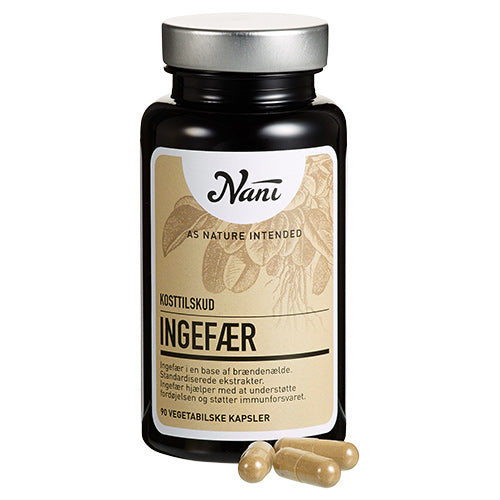 Nani Ingefær | 90 kapsler fra Nani på Mecindo.dk