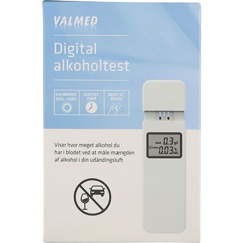Valmed Digital Alkoholtest fra Valmed på Mecindo.dk