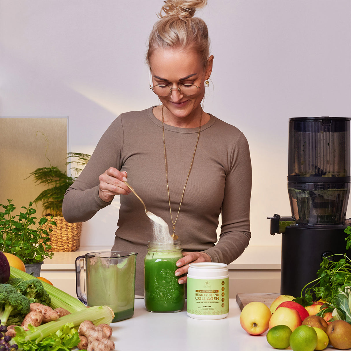 Plent Beauty Blend Collagen | Kiwi Lime fra Plent på Mecindo.dk