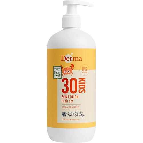 Derma Kids Sollotion Spf30 | 500 ml fra Derma på Mecindo.dk