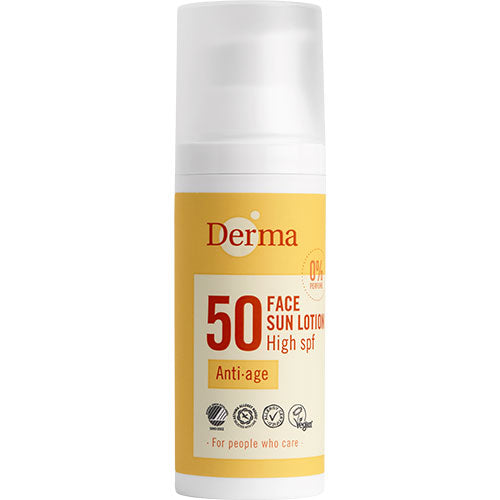Derma Solcreme Ansigt Spf 50 | 50 ml fra Derma på Mecindo.dk