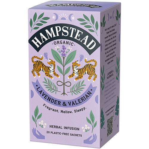 Hampstead Tea Lavendel & Baldrian Te Økologisk | 20 br fra Hampstead Tea på Mecindo.dk