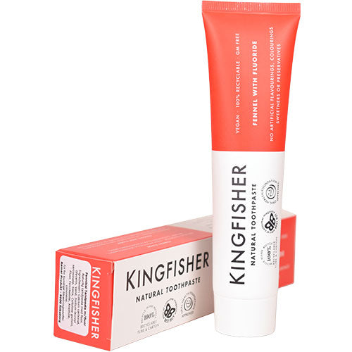 Kingfisher Toothpaste Toothpaste Tandpasta Fennikel M. Fluor Kingfischer | 100 ml fra Kingfisher Toothpaste på Mecindo.dk