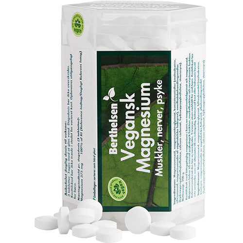 Berthelsen Magnesium Vegansk | 240 Tabl. fra Berthelsen på Mecindo.dk