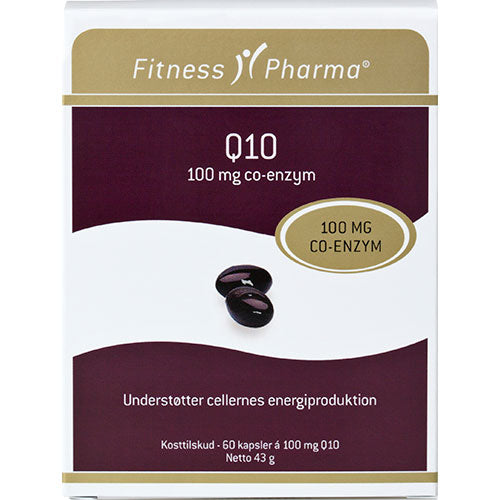 Fitness Pharma Q10 | 60 kapsler fra Fitness Pharma på Mecindo.dk