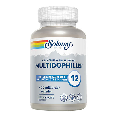 Solaray Multidophilus 12 | 100 kapsler fra Solaray på Mecindo.dk