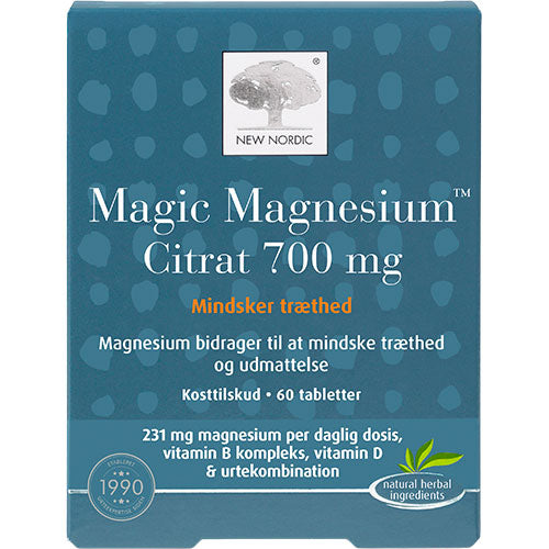 New Nordic Magic Magnesium Citrat | 60 Tabl. fra New Nordic på Mecindo.dk