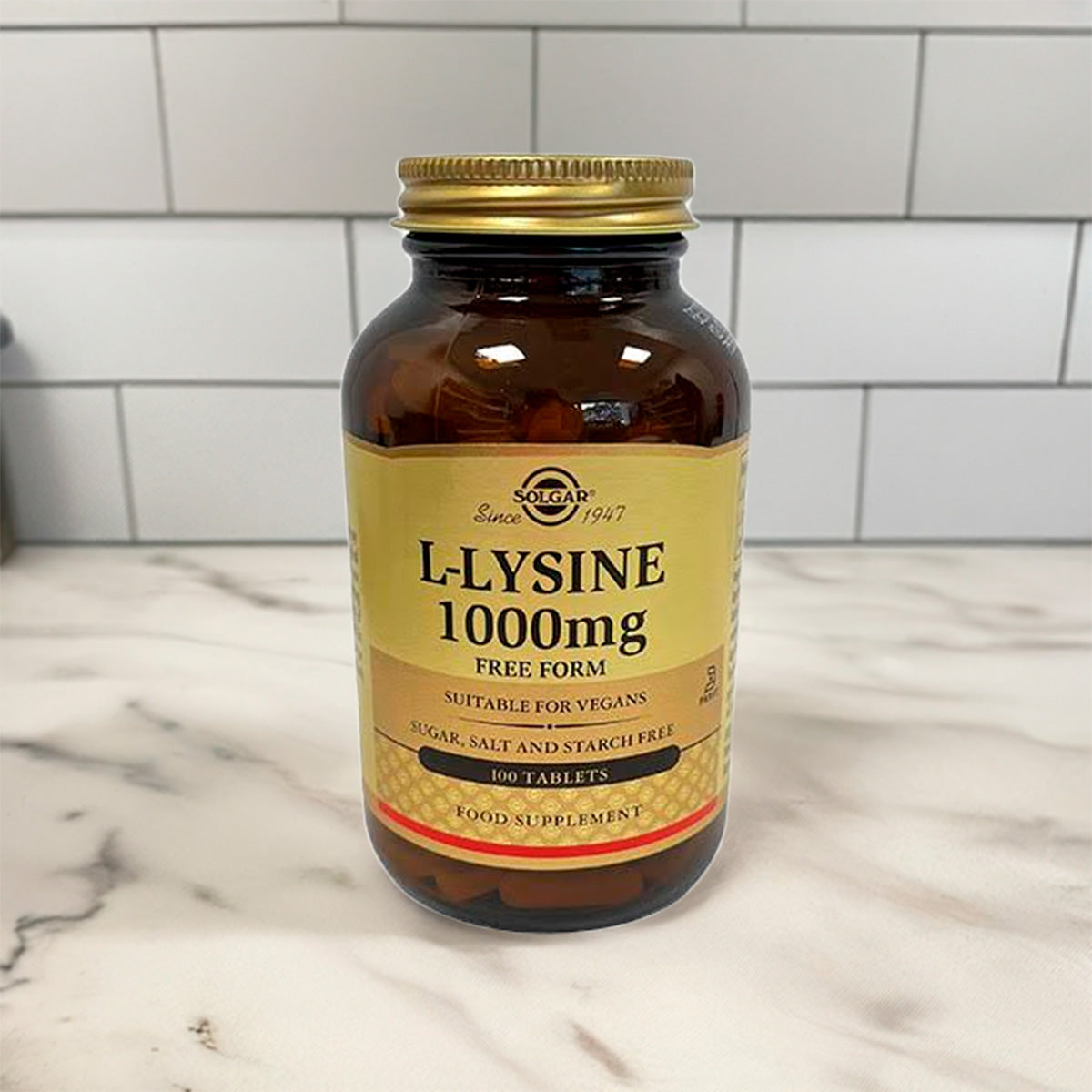Solgar L-lysine | 100 Tabl. fra Solgar på Mecindo.dk