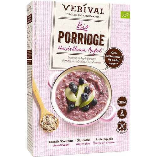 Verival Grød - Blåbær-æble Økologisk | 350 gr fra Verival på Mecindo.dk