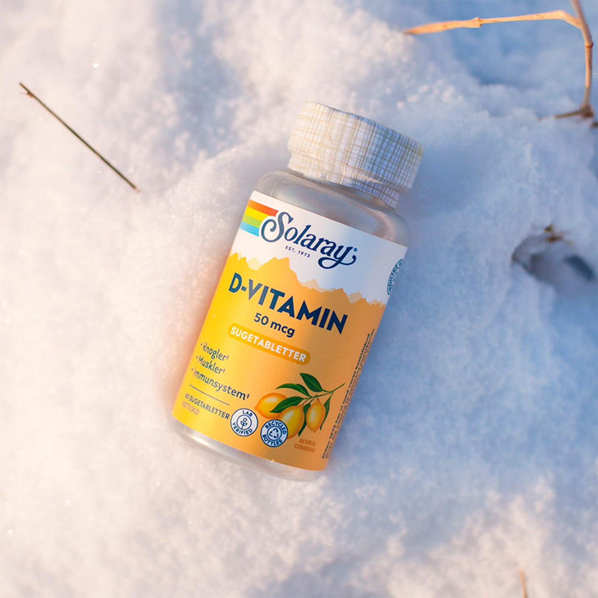 Solaray D-vitamin 50 Mcg | 60 Tabl. fra Solaray på Mecindo.dk